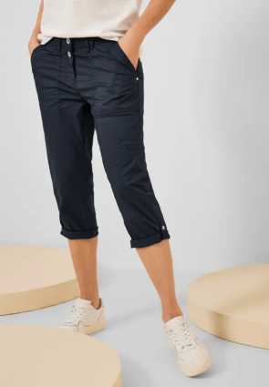 CECIL PANTALONI PAPERTOUCH CASUAL FIT BLU